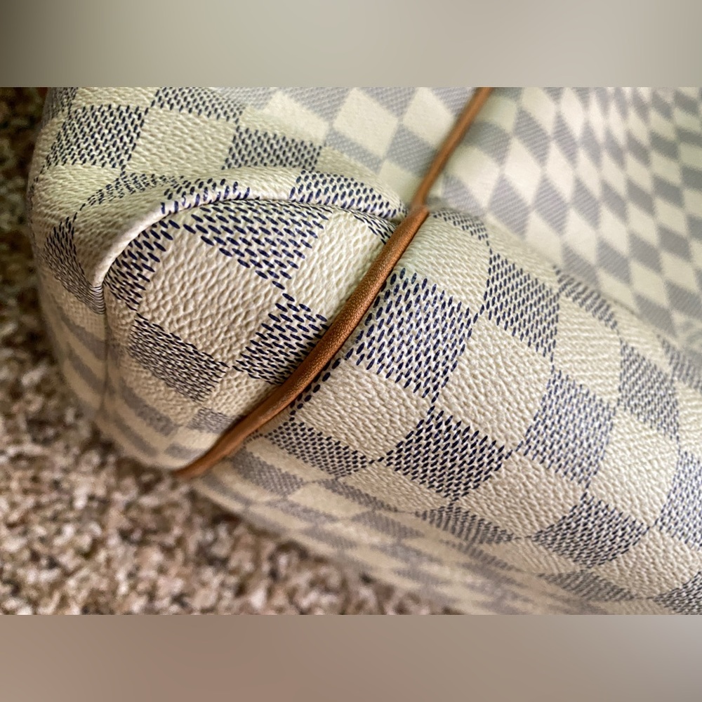 Louis Vuitton Damier Azur Totally MM Tote Bag shoulder Bag with LV dust bag - Picture 8 of 15